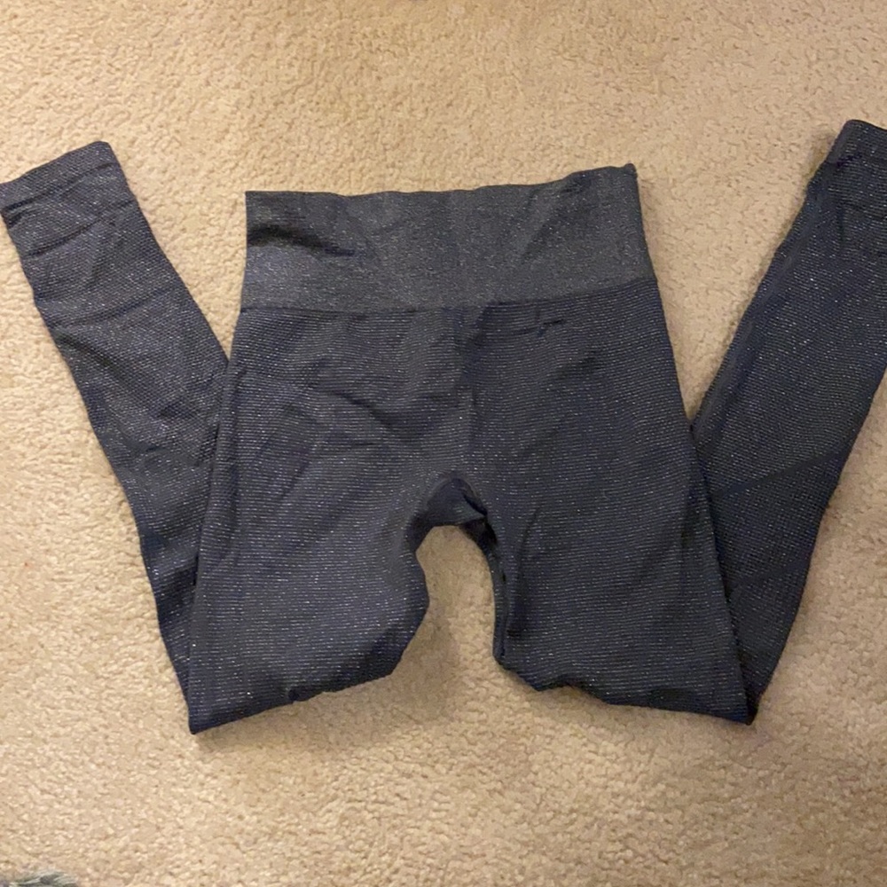 Athleta sparkle leggings, size M. Full length. High waisted. Only worn 1 time
